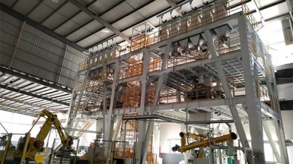 Customers ordered another two new lines for tile adhesive after installation