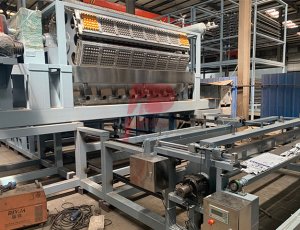 Máquina para fabricar bandejas planas de huevos totalmente automática de 10000 piezas por hora