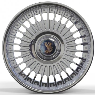 Toyota Century 18*9.5 polished 2 pieces car forged wheels