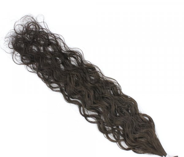 Wavy tape on hair extensions