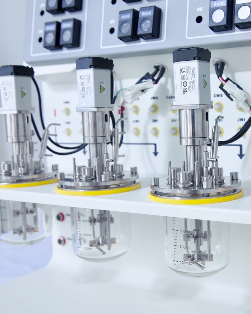 Bioréacteur microbien Vaisseau en verre