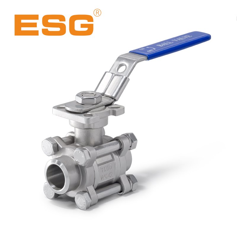 441 Series 3-PC Butt  Weld Ball Valve  With   Mounting   Pad-935