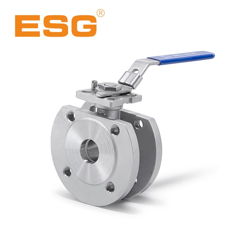 412 Series 1-PC Flanged ball valve with Mounting Pad-922