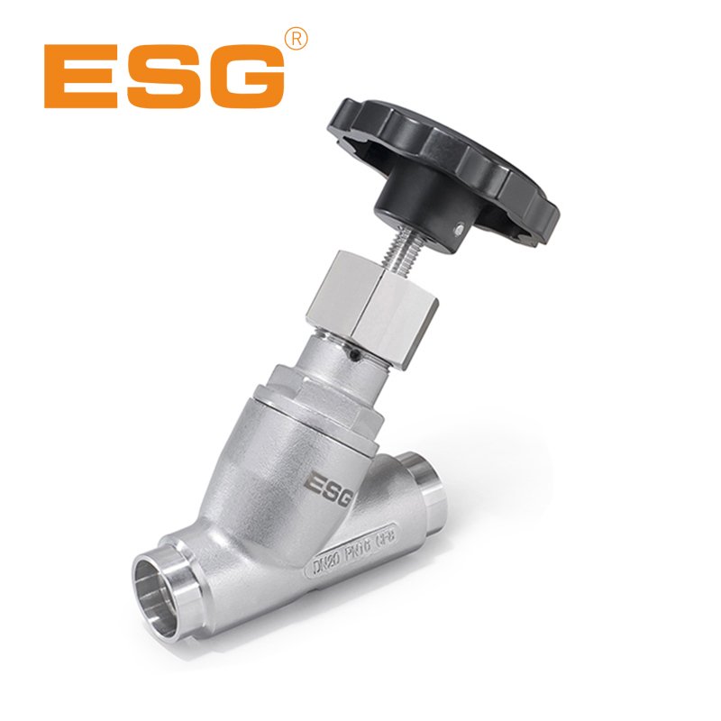 Y Type Stainless-Steel Manual Angle Seat Valve