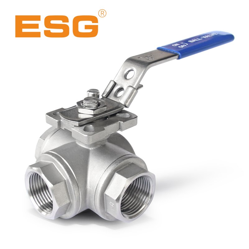   445 series  3-Way  Ball  Valve  With  Mounting  Pad-1075