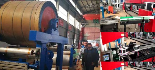 Egypt client finished the inspection of the crepe paper machine and neck paper machine