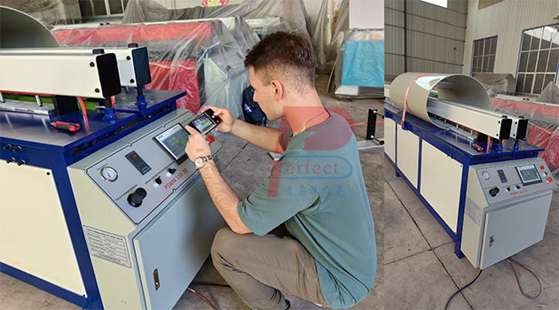 HDPE sheet welding machine
