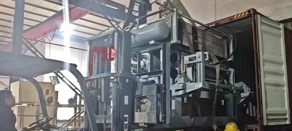 Máquina automática para fabricar bandejas de huevos con motor Siemens de 8 lados, enviada a Vietnam