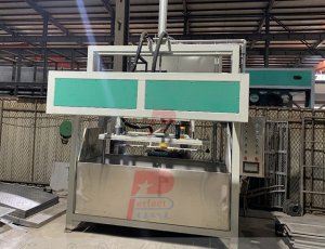 Máquina para fabricar bandejas de riñón de papel para suministros médicos desechables