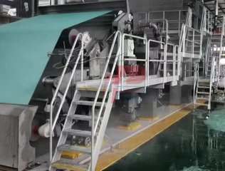 Máquina para fabricar papel higiénico de alta velocidad con forma de media luna 2850 - 8