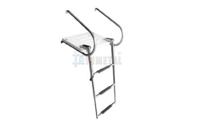 S.M2021 Folding Boat Swimming ladder with Plastic Platform