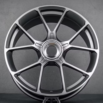 Porsche center lock Gunmetal Aluminum custmized 18" 19" 20" 21" 22" 23" 24" forged car wheels (1)