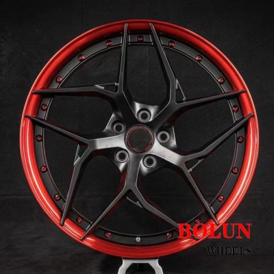 Customized 18 19 20 21 23 inch corvette two pieces wheels