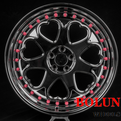 Chrome Toyota 18-24 inch I love you forged heart wheels rims (1)