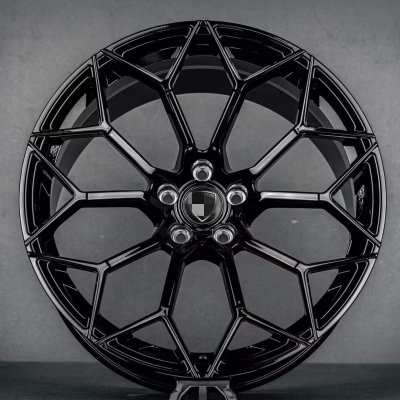 Lamborgini customized gloss lack monolock forged car wheels 16-24 inch