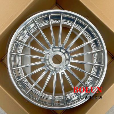 Porsche 911 Turbo S 21*9.5 22*12.5 polished center lock forged wheels (1)