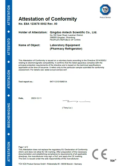 CE-EMC-TUV-PharmaStore